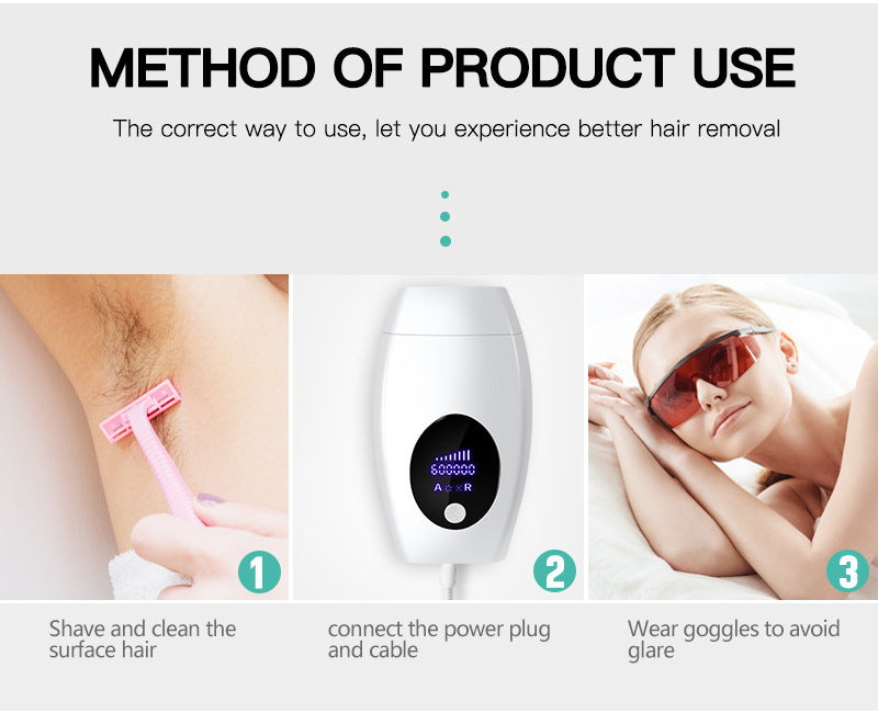 8 Gears Portable Painless 60W IPL Hair Removal