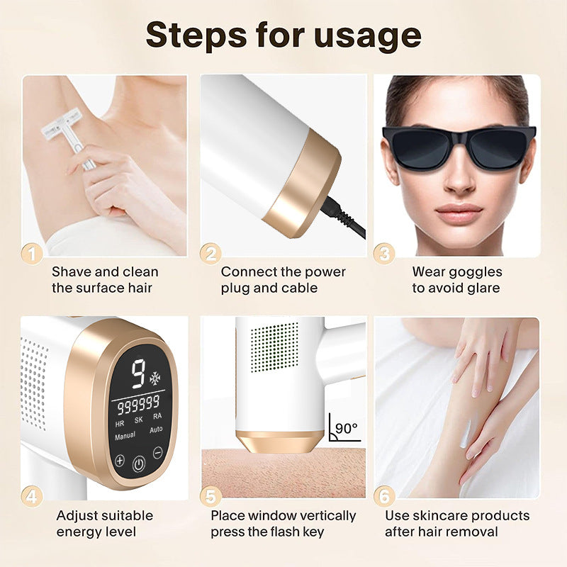 Hair Removal, Painless IPL Intense Pulse Hair Removal Device, Laser Hair Removal Machine