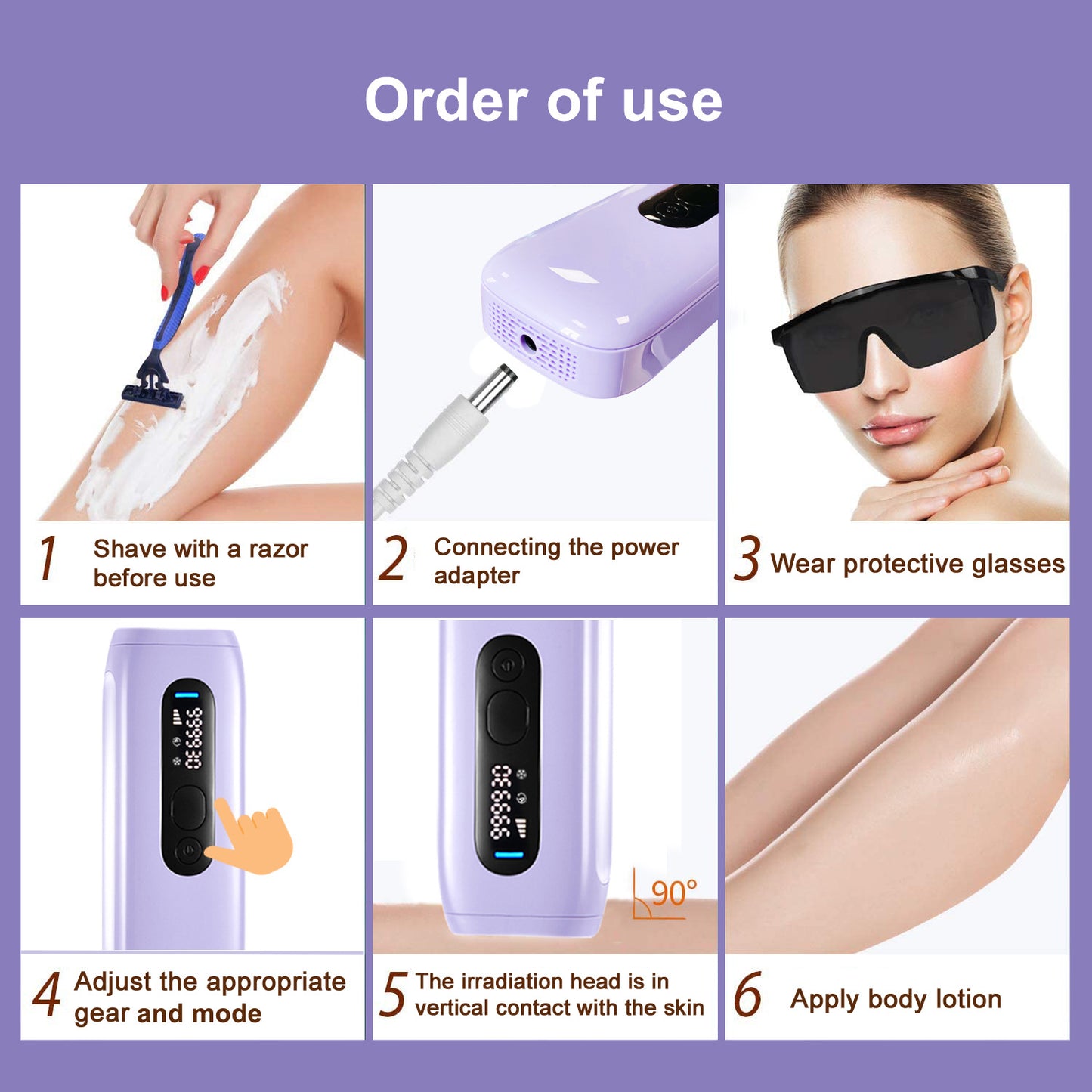 Hair Removal, Painless IPL Intense Pulse Hair Removal Device, Laser Hair Removal Machine