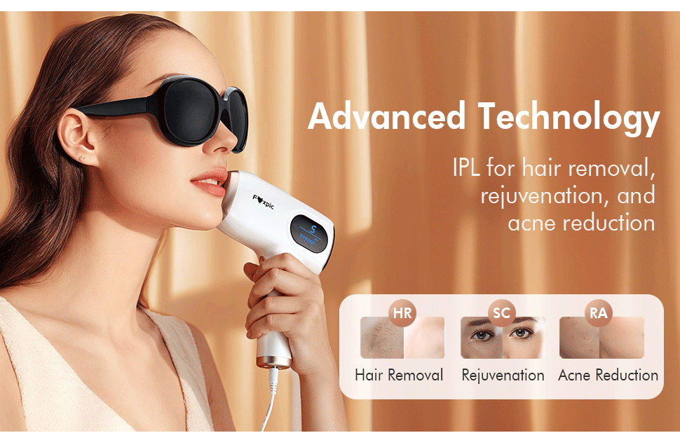 Hair Removal, Painless IPL Intense Pulse Hair Removal Device, Laser Hair Removal Machine